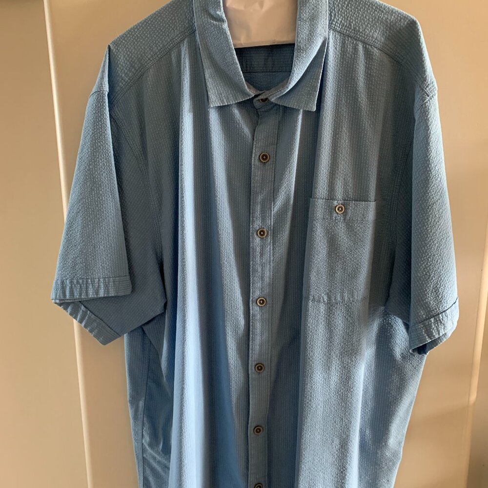 Tommy Bahama Blue Camp Shirt